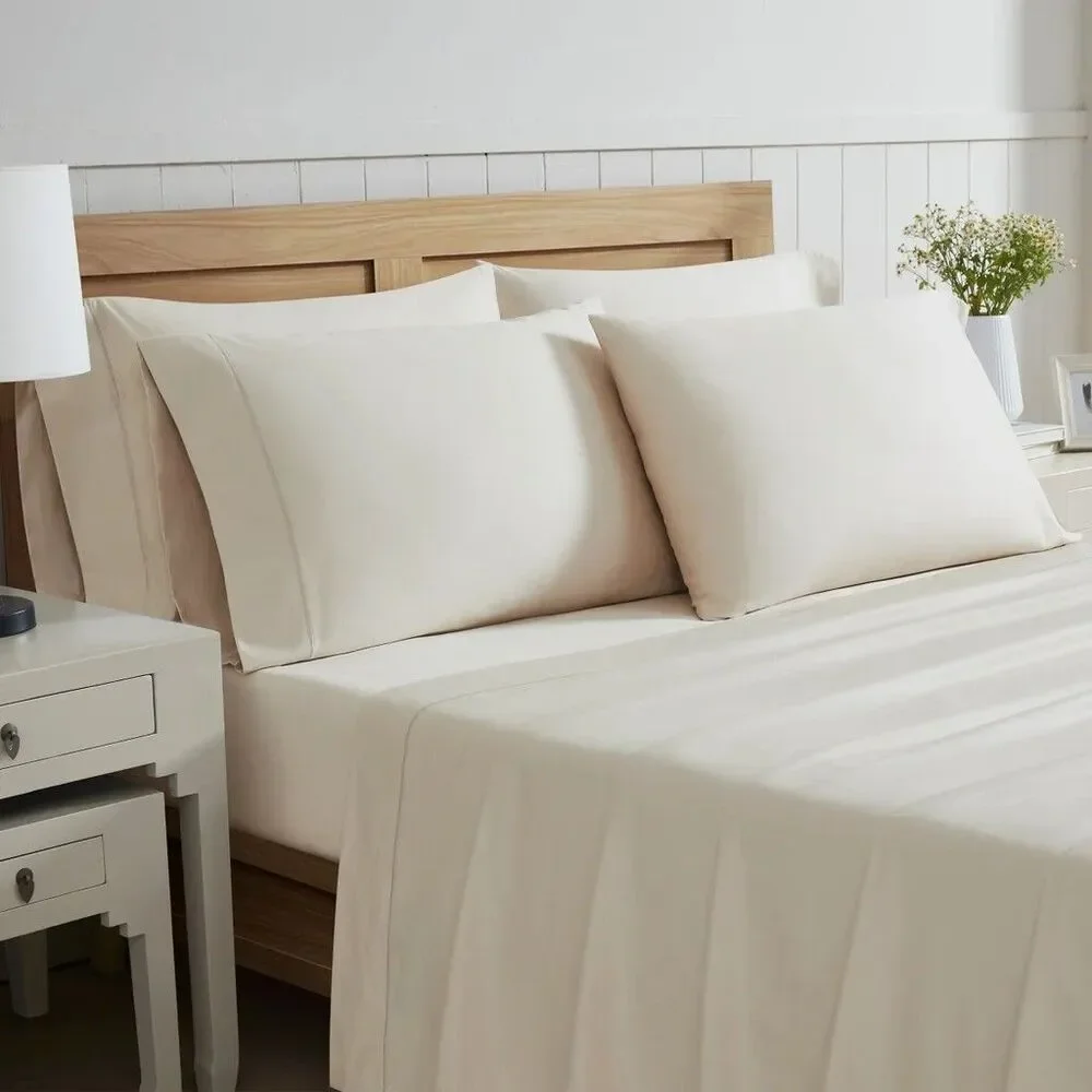 Highland Park Queen 1000 Thread Count Pima Cotton 6-piece Sheet Set Color Oatmea